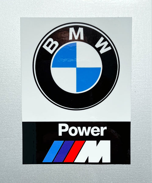 BMW Vintage M Power Vinyl Sticker Pair