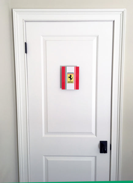 Ferrari Cavallino  Black Metal Sign