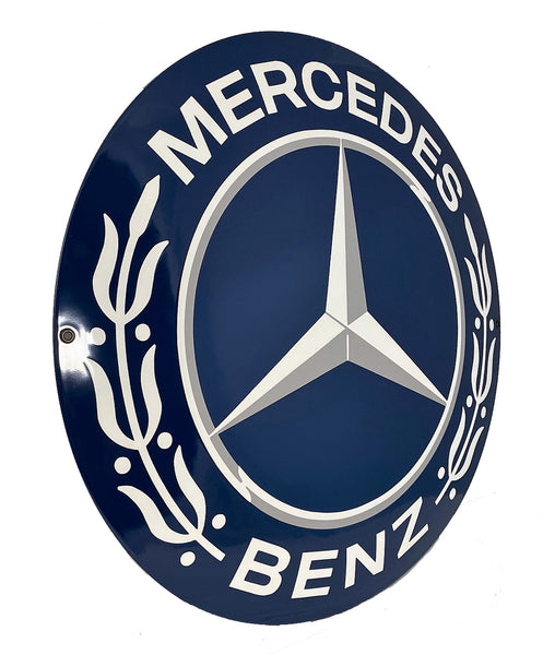 Mercedes Enamel Porcelain  Sign, 1950-60's Style
