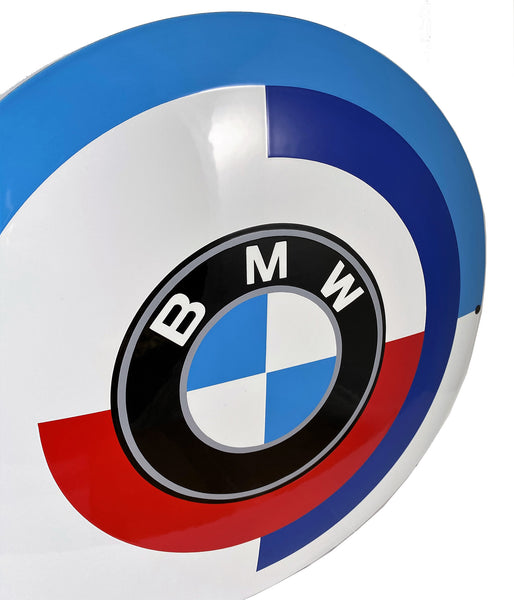 BMW Enamel Porcelain Vintage Roundel Motorsports