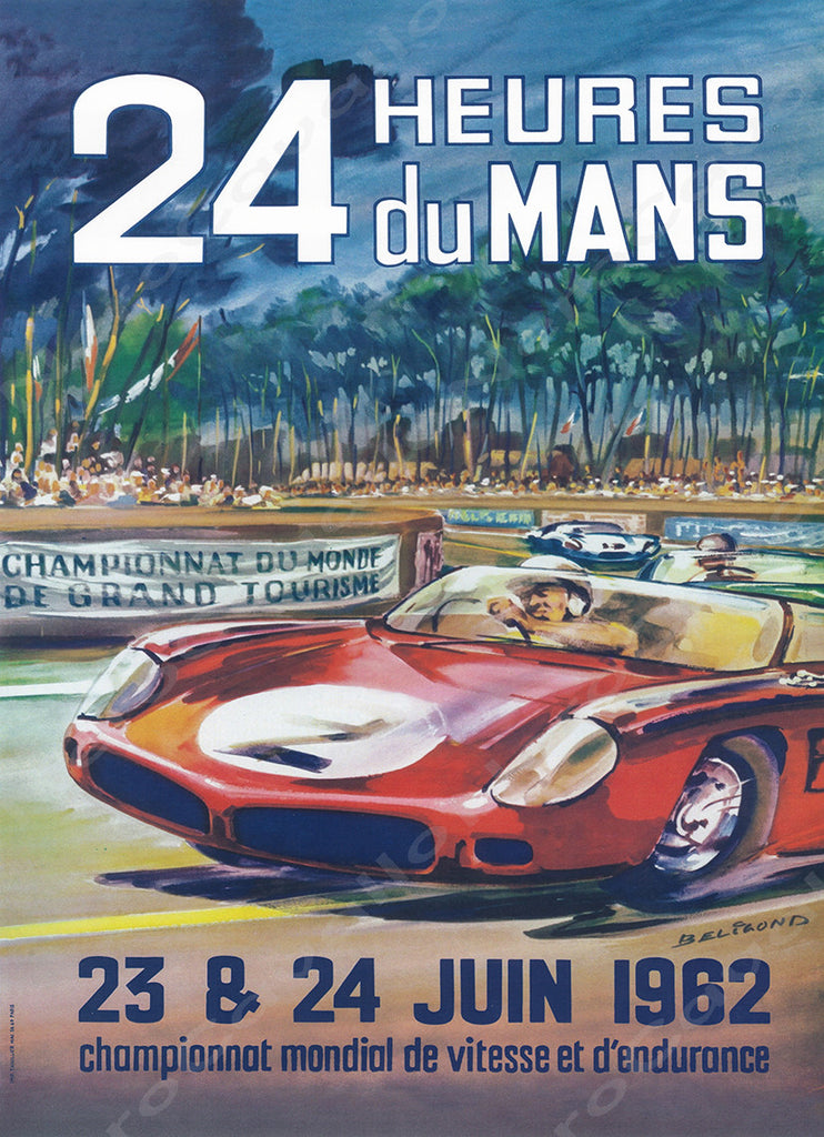 1962 Le Mans 24 Hour Program Cover Wall Print