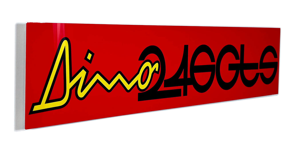 Ferrari Dino 246  GTS Metal Sign, Red