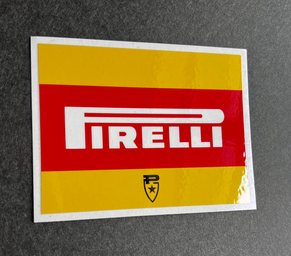 Pirelli Vintage Tire Emblem, Vinyl Sticker Pair