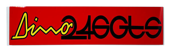 Ferrari Dino 246  GTS Metal Sign, Red