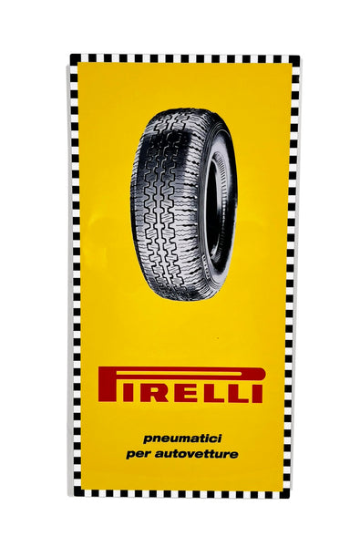 Pirelli Vintage Tire Advertisement Metal Sign