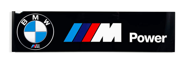 BMW M Power Banner Metal Sign
