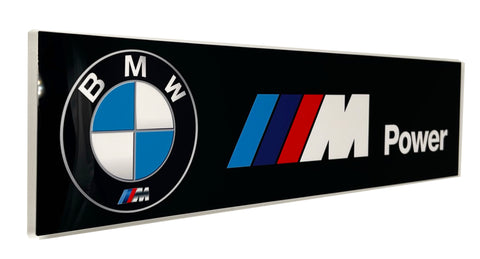 BMW M Power Banner Metal Sign