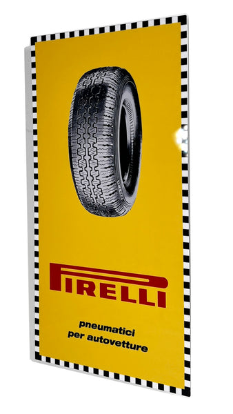 Pirelli Vintage Tire Advertisement Metal Sign