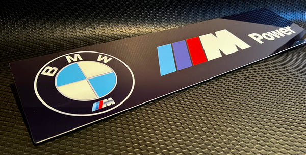 BMW M Power Banner Metal Sign
