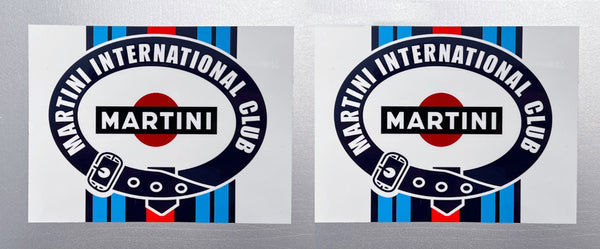 MARTINI International Vintage Racing Club,  Vinyl Sticker Pair