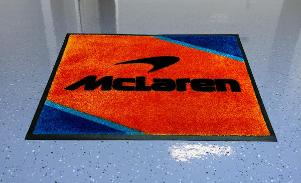 McLaren Emblem Floor Door Garage Mat