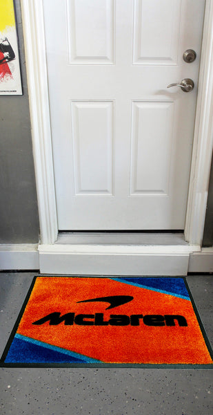 McLaren Emblem Floor Door Garage Mat