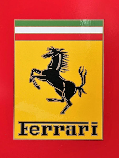 Ferrari Hood Nose Badge, Vinyl Sticker Pair