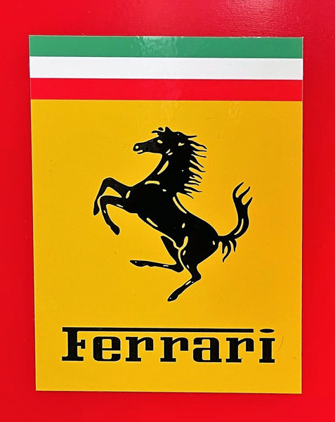 Ferrari Vintage 1950-60's Emblem, Vinyl Sticker Pair
