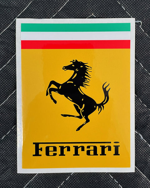 Ferrari Vintage 1950-60's Emblem, Vinyl Sticker Pair