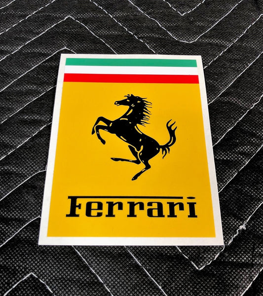 Ferrari Vintage 1950-60's Emblem, Vinyl Sticker Pair