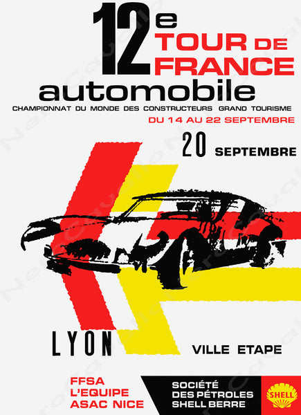 12th Tour de France 1963 Automobile Advertisement