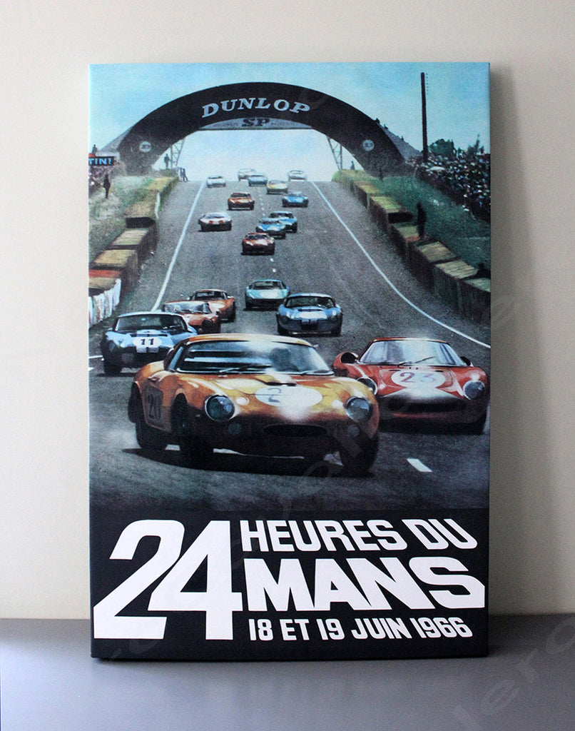 1966 Le Mans 24 Hour Program Cover Wall Print – Nero Cavallo