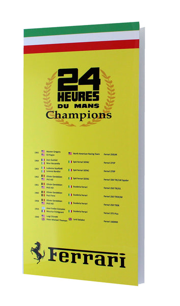 Ferrari 24 Hours Lemans Drivers Champions Metal Sign