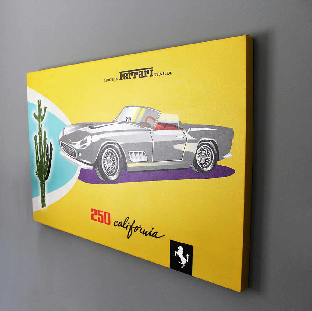 250 Ferrari California Brochure Cover Art – Nero Cavallo