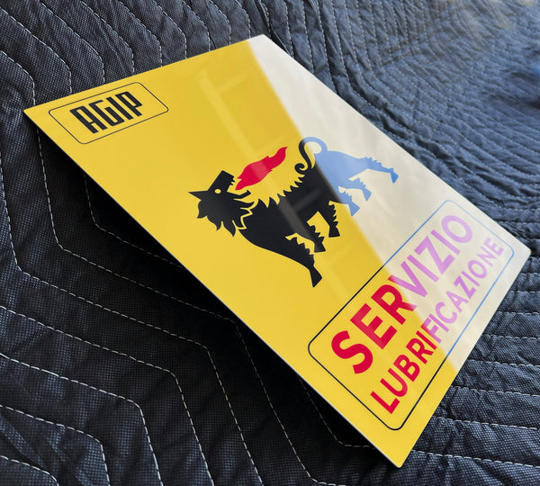 AGIP Servizio Italian Gas and Oil, Metal Sign