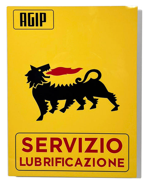AGIP Servizio Italian Gas and Oil, Metal Sign