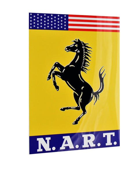Ferrari NART Emblem Metal Sign