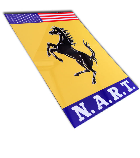 Ferrari NART Emblem Metal Sign
