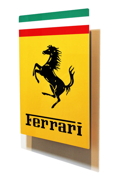 Vintage Ferrari Metal Dealer Sign, 1950 - 60's