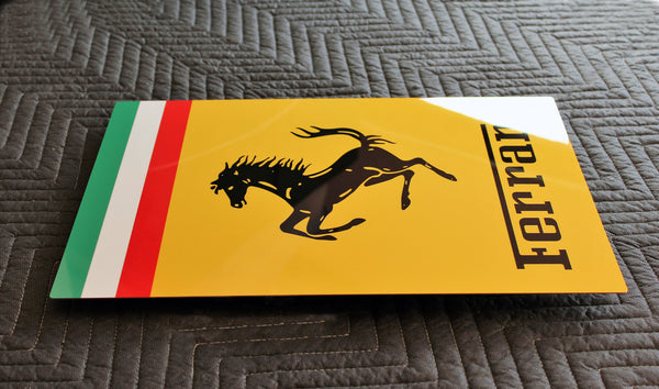 Ferrari Vintage Dealer Metal Sign