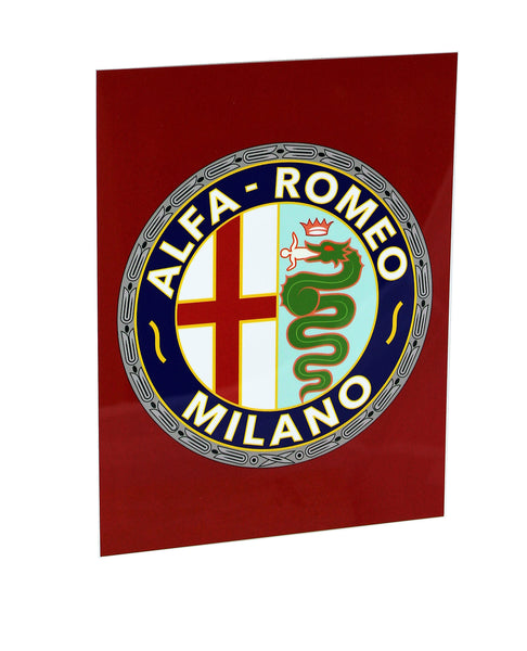 Alfa Romeo Vintage Emblem Metal Sign
