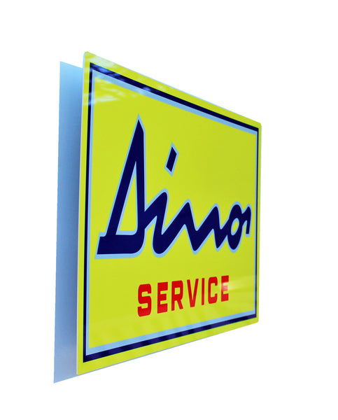 Dino Dealer Metal Service Sign