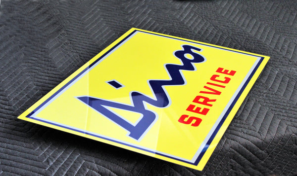 Dino Dealer Metal Service Sign