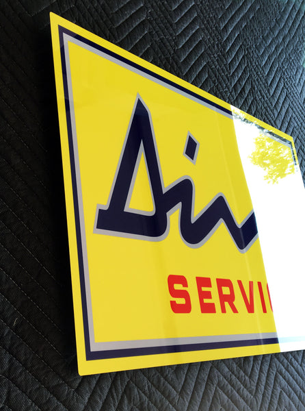 Dino Dealer Metal Service Sign