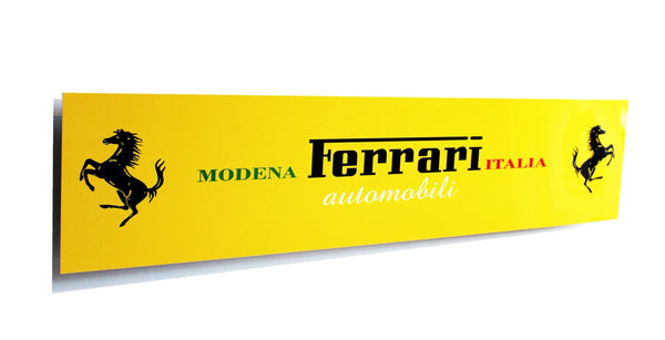 Ferrari Modena Italia Metal Sign, Banner Style
