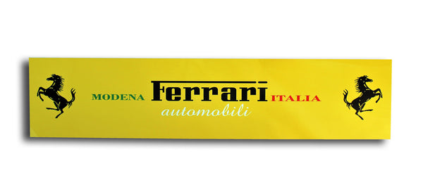 Ferrari Modena Italia Metal Sign, Banner Style