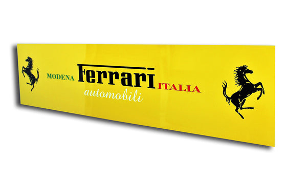 Ferrari Modena Italia Metal Sign, Banner Style