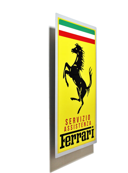 Ferrari Servizio Metal Italian Service Sign