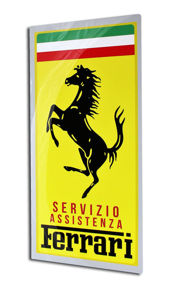 Ferrari Servizio Metal Italian Service Sign
