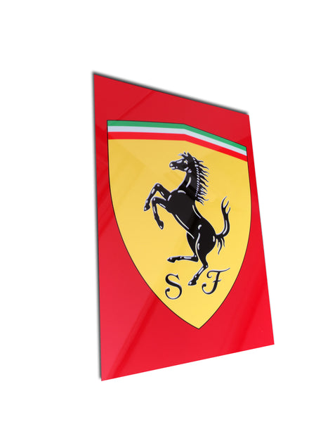 Ferrari Cavallino Shield Metal Sign