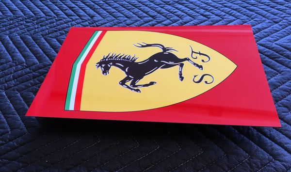 Ferrari Cavallino Shield Metal Sign