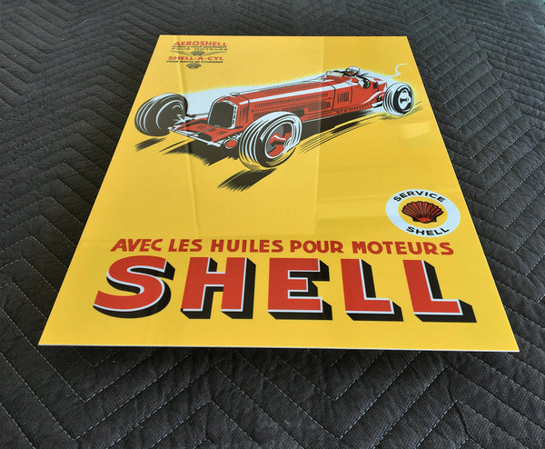 Aeroshell 1934 Shell Oil and Gas Advertisement Metal Sign
