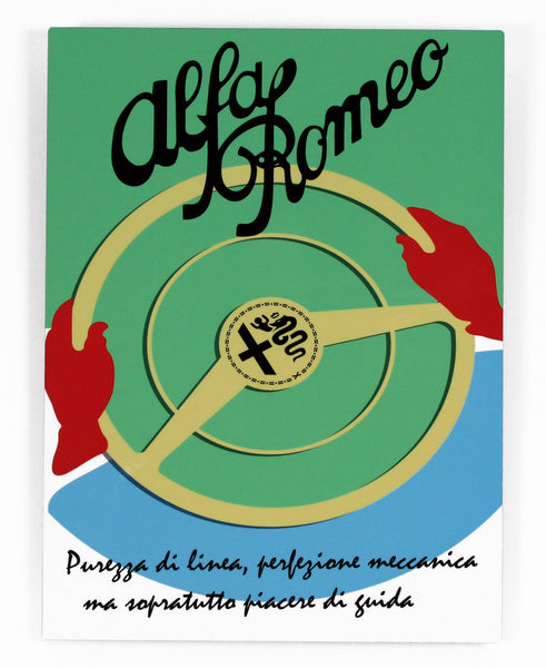 Alfa Romeo Vintage Advertisement Metal Sign