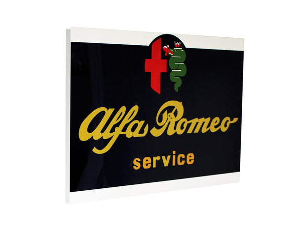 Vintage Alfa Romeo Metal US Dealer Sign, 1970 - 80's