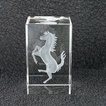 Crystal Cavallino Paperweight