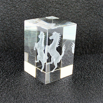Crystal Cavallino Paperweight
