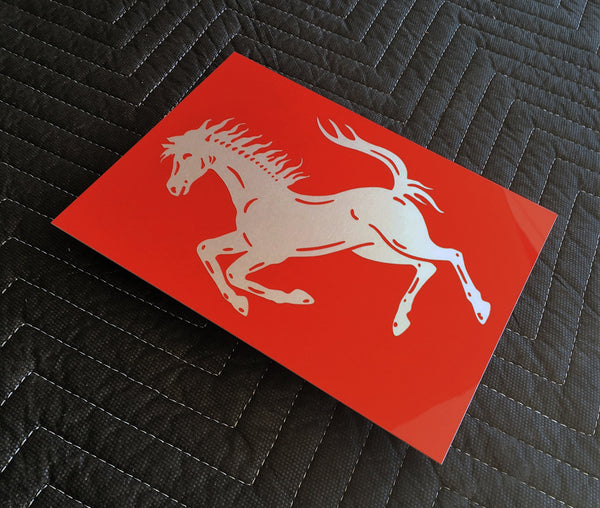 Ferrari Cavallino  Red Metal Sign