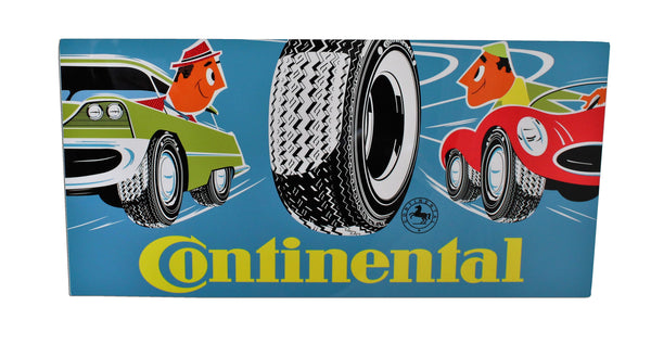 Vintage 1958 Continental Tire Metal Sign