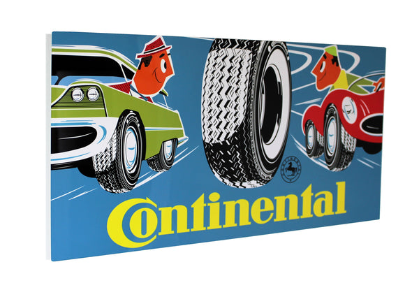 Vintage 1958 Continental Tire Metal Sign
