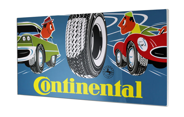 Vintage 1958 Continental Tire Metal Sign